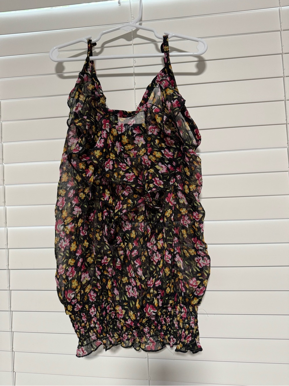 Black floral top